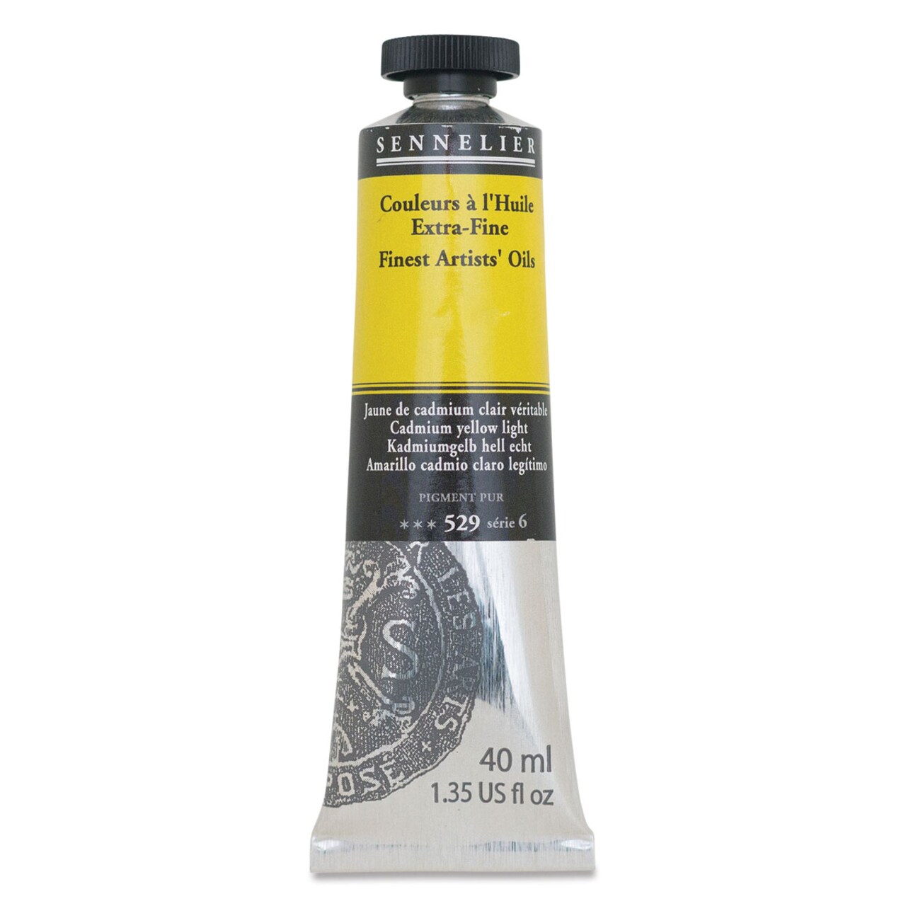 Sennelier Artists' Extra Fine Oil Paint - Cadmium Yellow Light, 40 ml tube